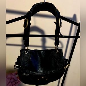 Kenneth Cole Black Leather Medium Bag